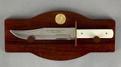 Limited Edition NRA Member Legacy of Freedom Bowie Knife with Display