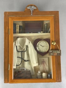 The Doctor Is In Miniature Display Cabinet