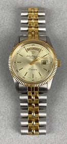 Jules Jurgenson Quartz Electronic Two Tone Wristwatch
