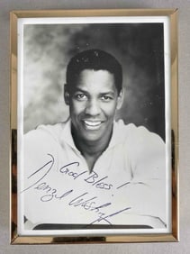 Denzel Washington Autographed Photgraph