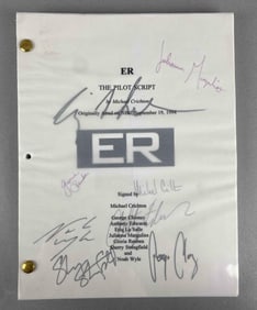 ER Pilot Script Signed By Cast