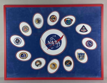 NASA Apollo Mission Patch Collage
