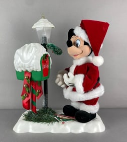 Mickey Mouse At Mailbox Christmas Figurine