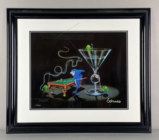 Limited Edition Michael Godard Signed Pool Shark 2 Print