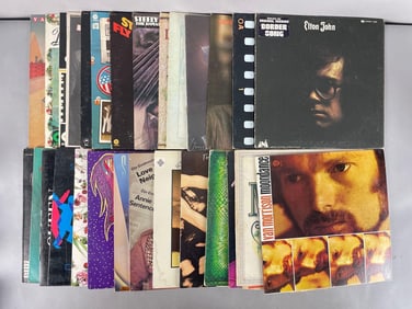 Group of Classic Rock Vinyl Records