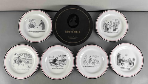Set of 6 The New Yorker Cheese Plates