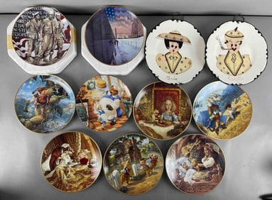Group of Knowles Classic Fairy Tales Plates and More