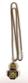 Vintage Fraternal Masonic Necklace