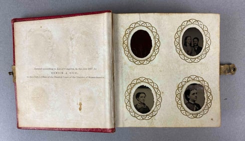 Antique Album of Gem Tin-Type Photos