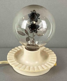 Vintage Aerolux Rose Lightbulb and Base