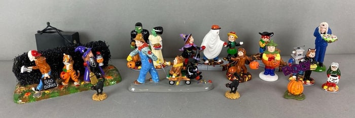 Group of 13 Department 56 Halloween Figures