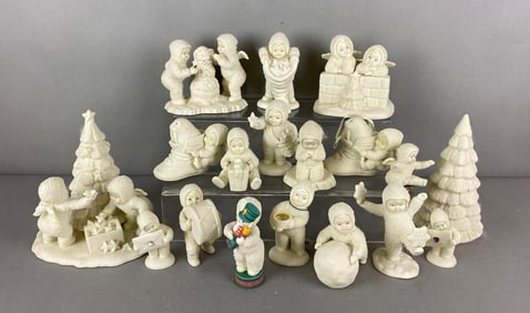Group of 18 Snowbabies Figurines