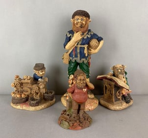 Group of 4 Gnome Figurines