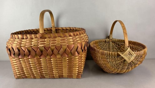 Group of 2 Woven Gathering Basket
