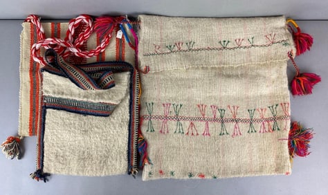 Group of 3 Woven Latin American Bags