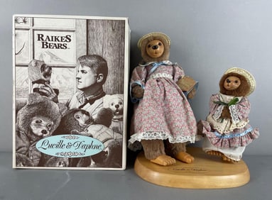 1991 Applause Robert Raikes Lucille and Daphne Bear Set