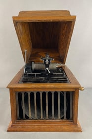 Antique Edison Amberola 30 Cylinder Phonograph