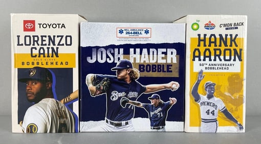 Group of Milwaukee Brewers Bobbleheads