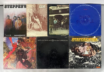 Group of Classic Rock Vinyl Records