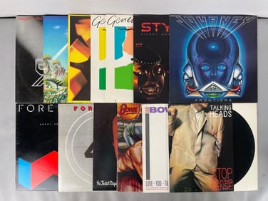 Group of Classic Rock Vinyl Records
