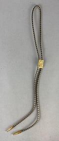 10K Gold Trim Black Hills Gold Bolo Tie