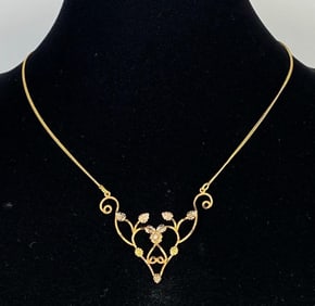 1/20 14K Gold-Filled Black Hills Gold Style Necklace