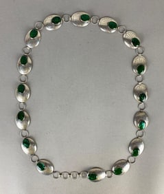 Sterling Silver Native American Mother of Pearl Link Belt