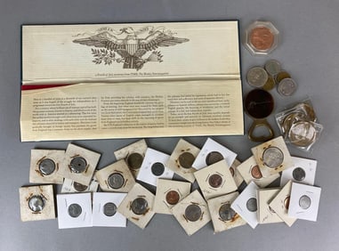 Group of Assorted Coins and More
