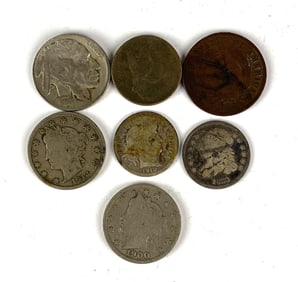 Group of 7 Assorted US Coins