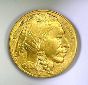 2021 F US Mint $50 Gold Buffalo 1 oz .999 Fine Gold Coin