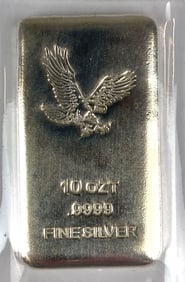 SilverTowne Eagle 10 oz .999 Fine Silver Ingot/ Bar