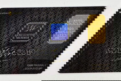 Karatbars Exclusive Member 0.04 Gram .9999 Fine Gold Ingot/ Bar