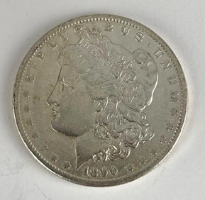 1890 US $1 Morgan Silver Dollar