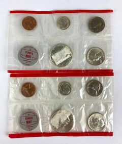 Group of 2 US Mint Denver Coin Proof Sets