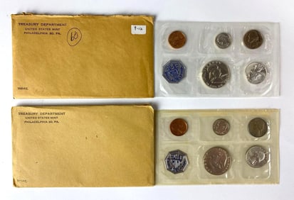 Group of 2 US Mint Philadelphia Coin Proof Sets