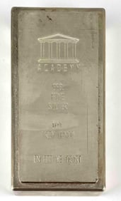 Academy In God We Trust 100 oz .999 Fine Silver Ingot/ Bar