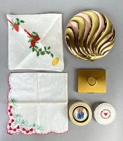 Group of Vintage Beauty Compacts and More