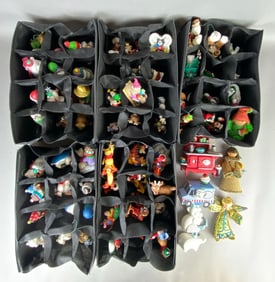 Group of Disney Christmas Ornaments and More