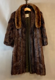 The Chicago Fur Outlet Brown Mink Jacket with Stole