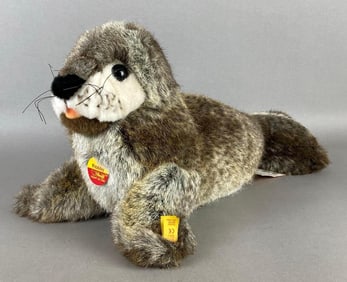 Steiff Robby Grey Seal Plush