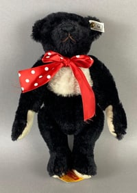 1992 Signed Steiff Black and White Teddy Bear