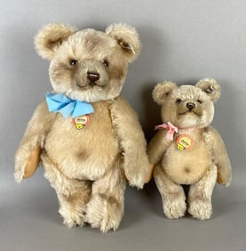 Group of 2 Steiff Jackie 1953 Replica Teddy Bears
