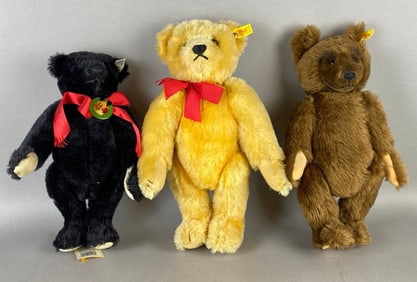 Group of 3 Steiff Teddy Bears