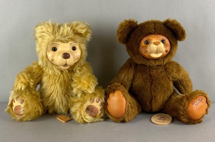Group of 2 Robert Raikes Signed Bears