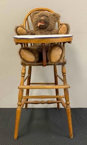Nanc Teddy Bear and Sheboygan Chair Company Highchair