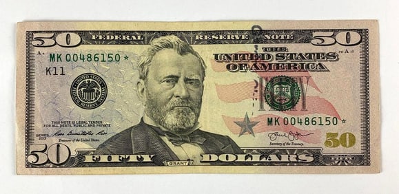 2013 $50 Federal Reserve Star Note