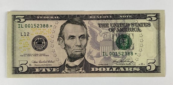 2006 $5 Federal Reserve Star Note
