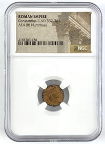 NGC Certified Ancient Roman Empire Constantine II Coin