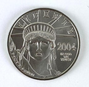 2002 $50 US Mint American Eagle Platinum 1/2 oz .999 Platinum Coin