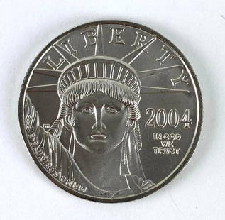2002 $50 US Mint American Eagle Platinum 1/2 oz .999 Platinum Coin: 2002 $50 US Mint American Eagle Platinum 1/2 oz .999 Platinum